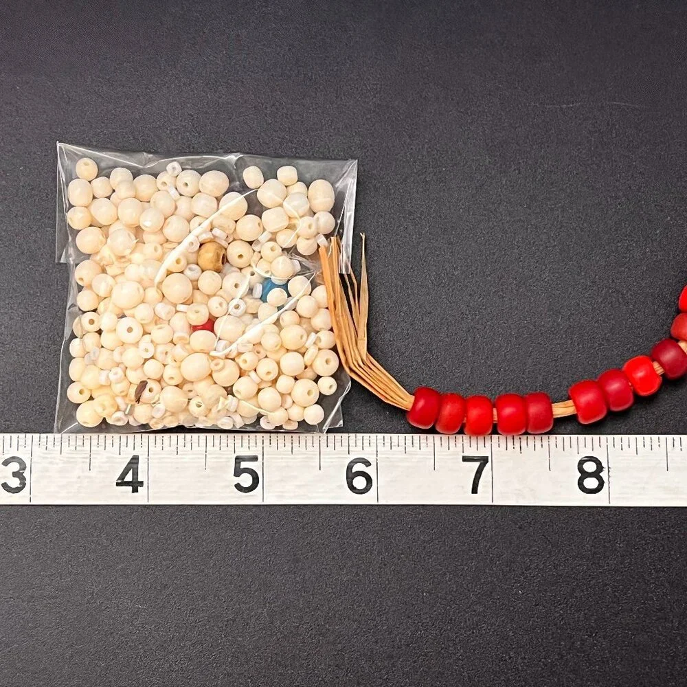 Bead Jewelry Making Craft Lot- Stone, Glass, Metal  Peruvian Necklace